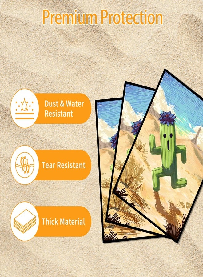 Comdek00 MTG Card Sleeves(Cactus Black Lotus) Art Card Sleeves Deck Protector, Clear Front & Matte Back, Smooth Shuffle - Image 3